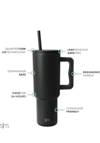 Tumbler With Handle & Simple Flip Straw Leak Resistant Water Bottle 1200 Ml Bottle Pack Of 1