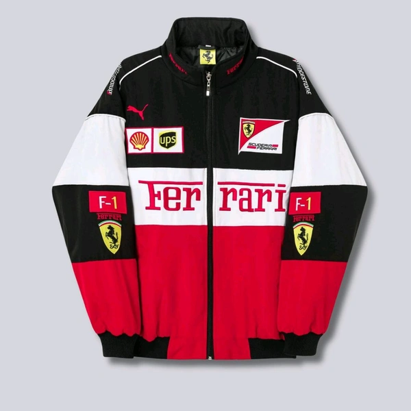 RARI F1 WHITE JACKET  - White, L, Printed