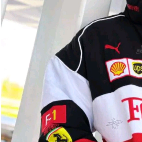 RARI F1 WHITE JACKET  - White, L, Printed