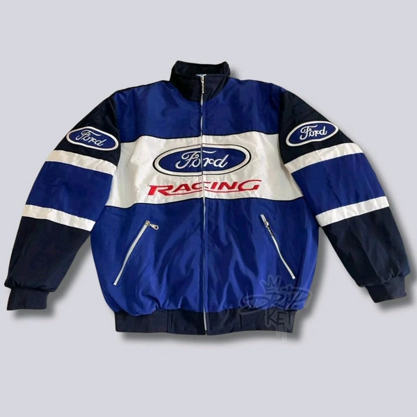 Ford F1 RACING JACKET V2 - Royal Blue, Emb, M