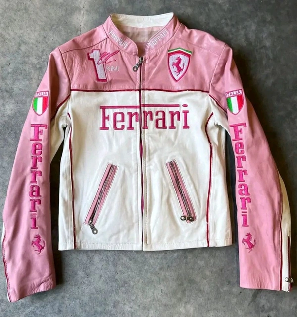RARI PINK F1 Leather Jacket 
