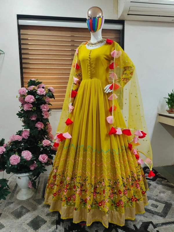 FANCY GOWN - Yellow