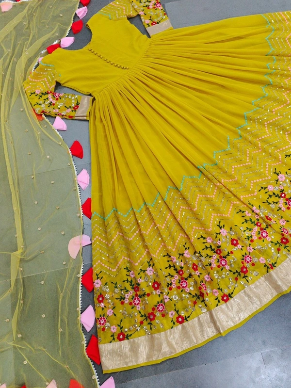 FANCY GOWN - Yellow