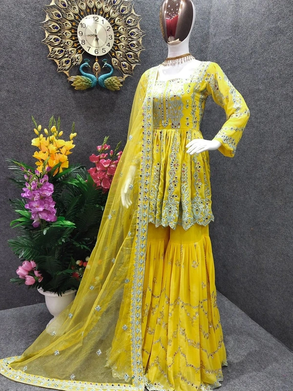FAUX GEORGETTE PLAZZO