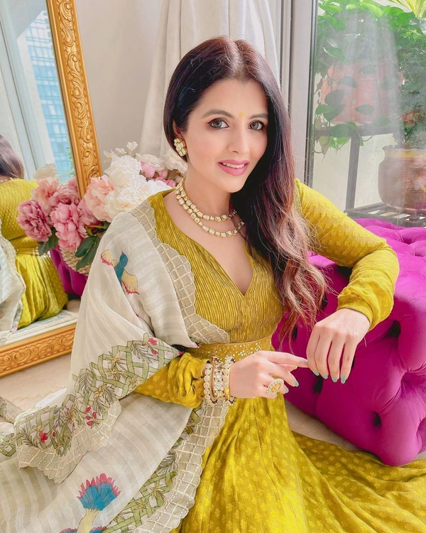 Printed Anarkali Gown