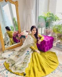Printed Anarkali Gown