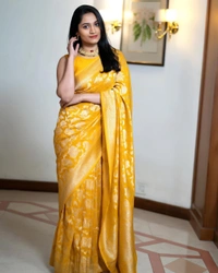 SSD Golden Queen Saree - Gold
