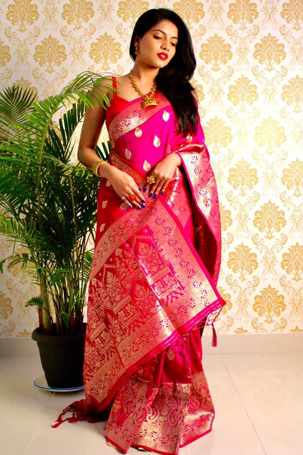 Primium By Sp Soft Banarasi Silk Saree