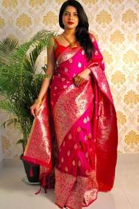Primium By Sp Soft Banarasi Silk Saree