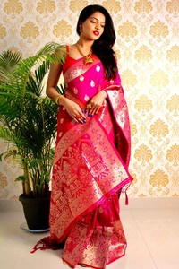 Primium By Sp Soft Banarasi Silk Saree