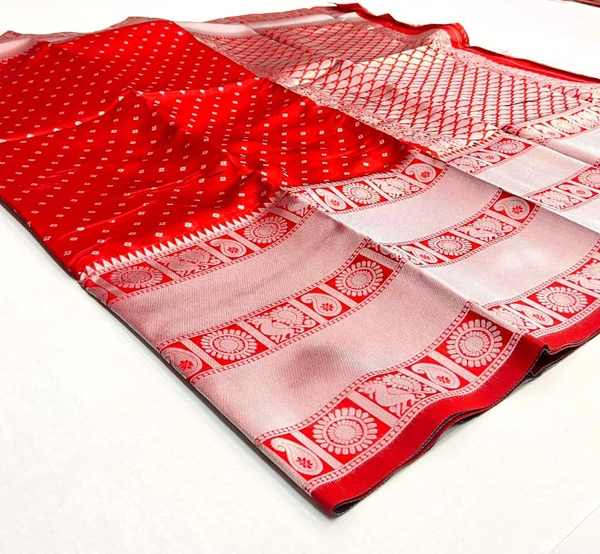 Primium Saree Superhit Cotton Silk Saree - Marun