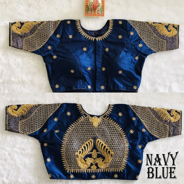 Khatli Work Definer Blouse - Navy 💙
