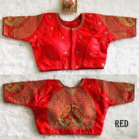 Khatli Work Definer Blouse - Red ♥️