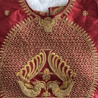 Khatli Work Definer Blouse - Marron