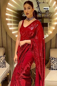 FP Fashion Bollywood Saree 5 - http://store.shoopy.in/mobilekart, Red ♥️