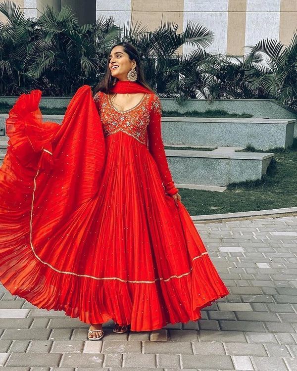 SSD ANARKALI GOWN  - Pink