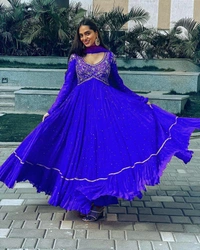 SSD ANARKALI GOWN  - Blue 💙