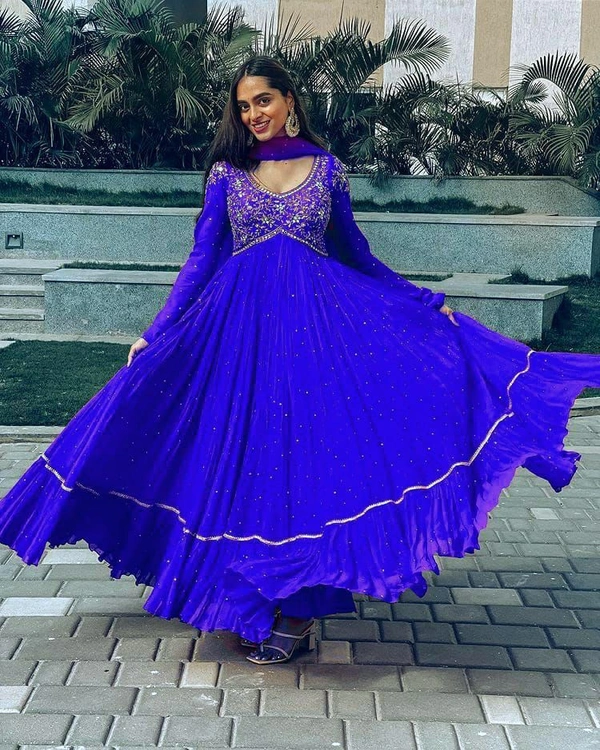 SSD ANARKALI GOWN  - Blue 💙