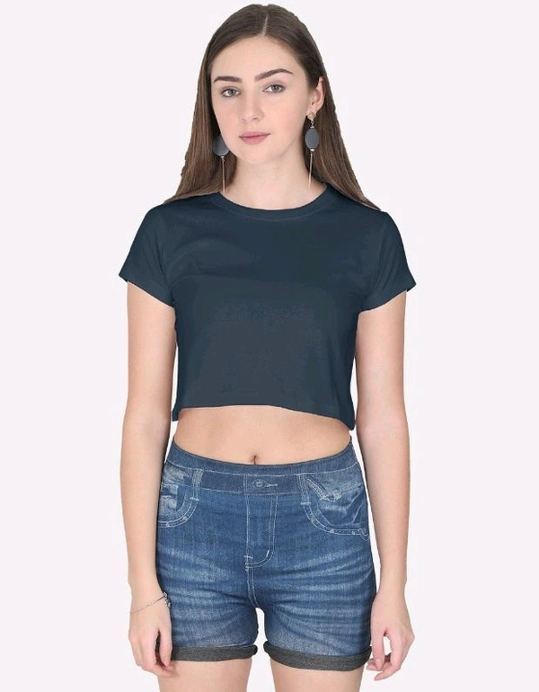 Rosevera plain Crop Top