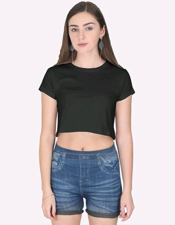Rosevera plain Crop Top