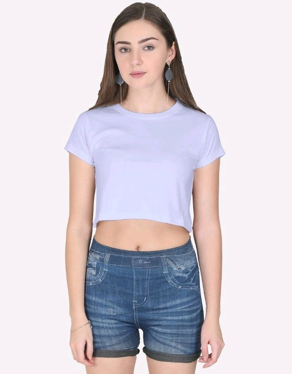 Rosevera plain Crop Top