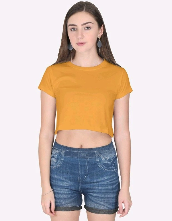 Rosevera plain Crop Top