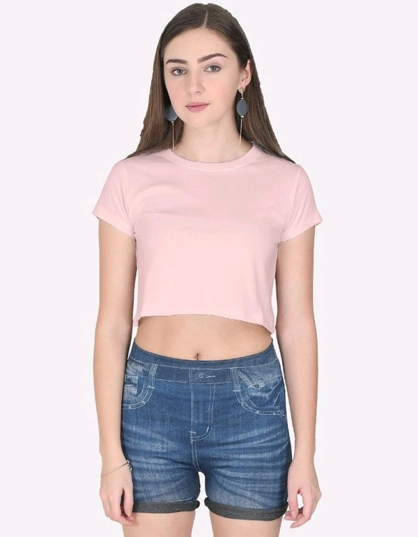 Rosevera plain Crop Top
