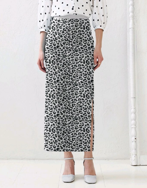 Leopard Design Pencil Skirt