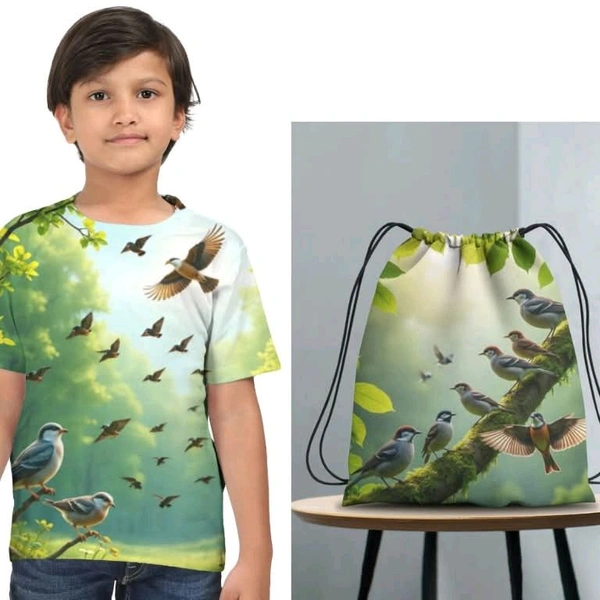 AOP T-Shirt + Drawstring Bag