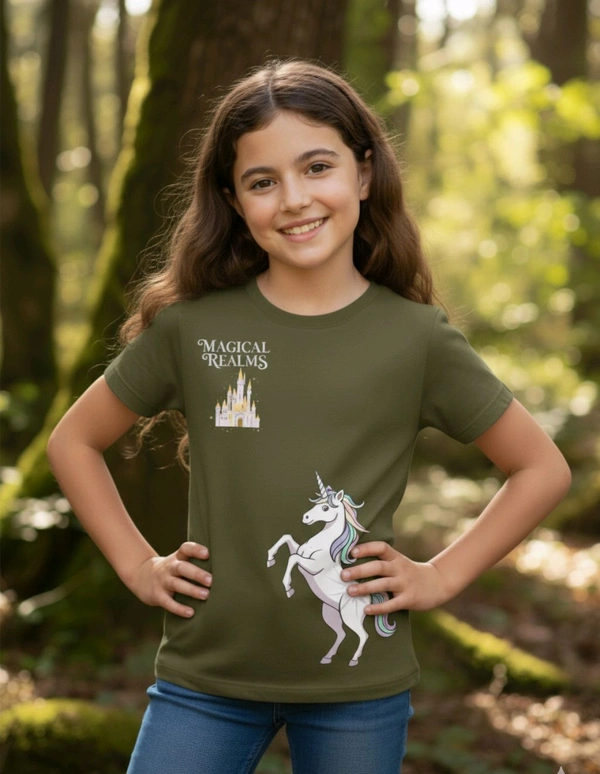 Classic Crew T-Shirt – Unicorn Theme