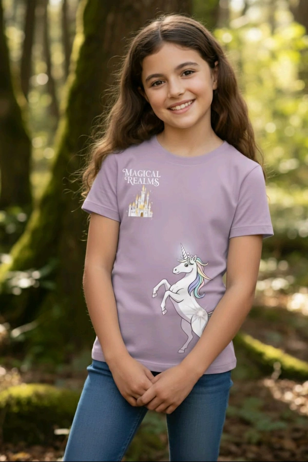 Classic Crew T-Shirt – Unicorn Theme