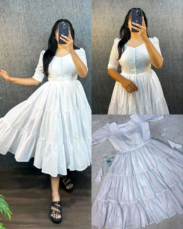 Hakoba Cotton Trending Midi Gown