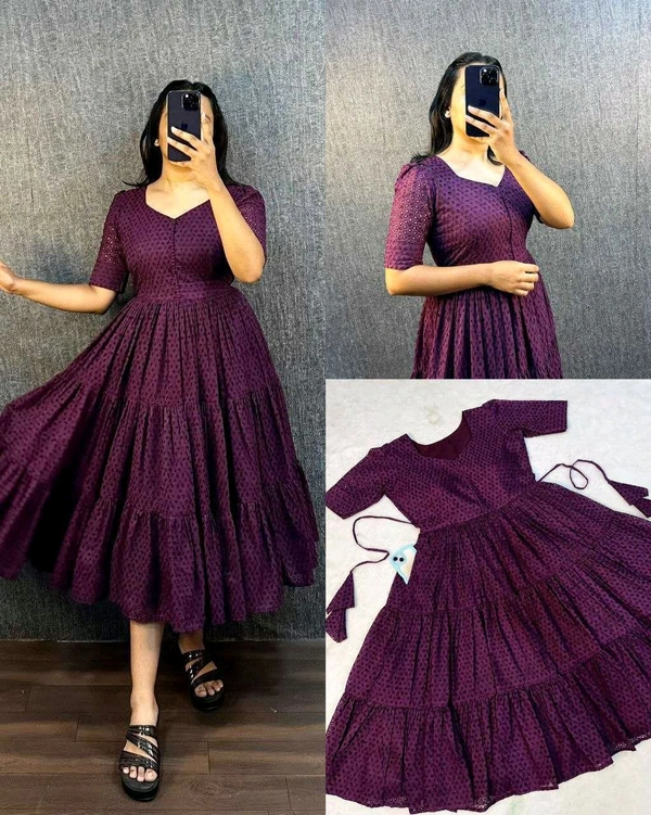 Hakoba Cotton Trending Midi Gown