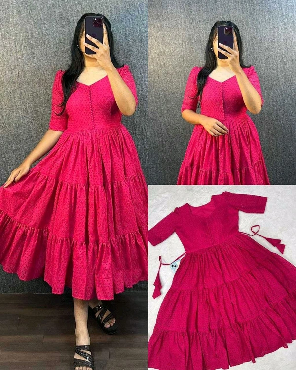 Hakoba Cotton Trending Midi Gown