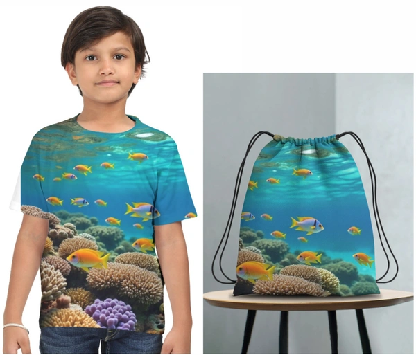 AOP T-Shirt + Drawstring Bag