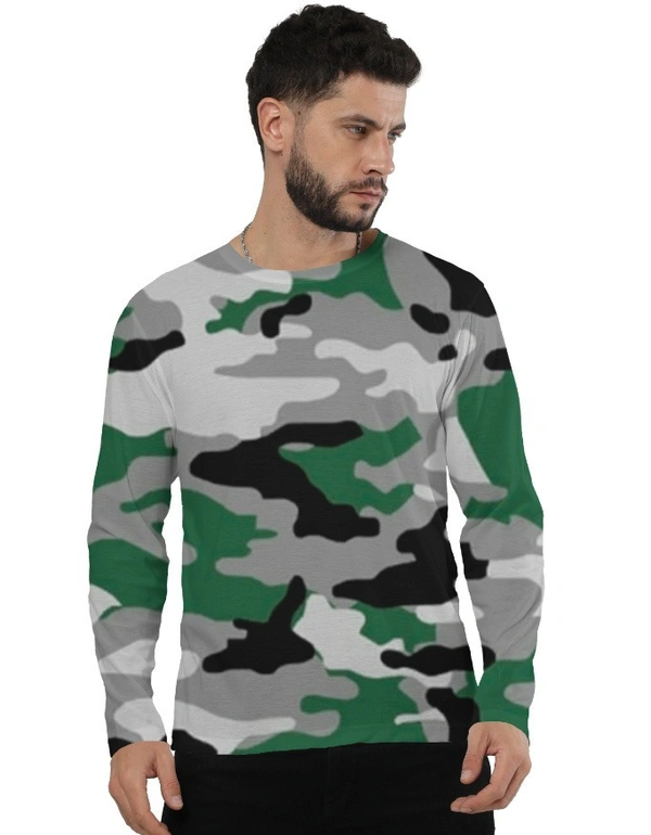Full Sleeve Tee – Camouflage Pattern