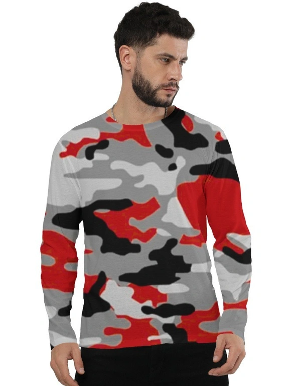 Full Sleeve Tee – Camouflage Pattern