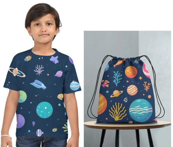 AOP T-Shirt + Drawstring Bag