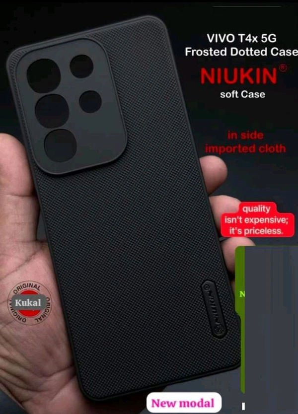 Vivo T4x 5G Silicon Back Cover (Black, Grip Case, Silicon)