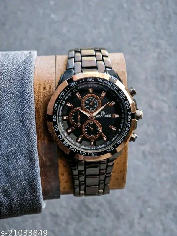 Classy Men Watch - Seashell Peach, Free Size