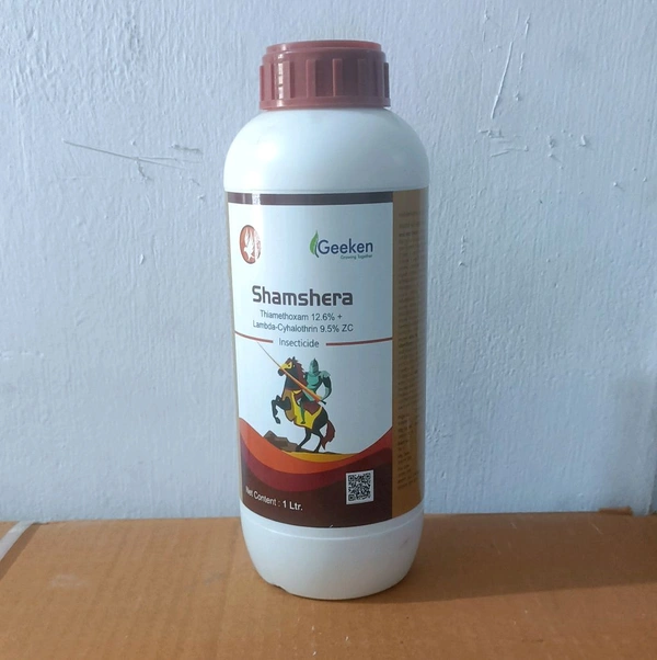 Geeken -( Thiamethoxam 12.6 +Lambda-Cyhalothrin 9.5 ZC ) थियामेथोक्सम 12.6 +लैम्डा-साइहेलोथ्रिन 9.5 ZC  - कीटनाशक।, गोजा लट विशेष दवाई  - 1 लीटर