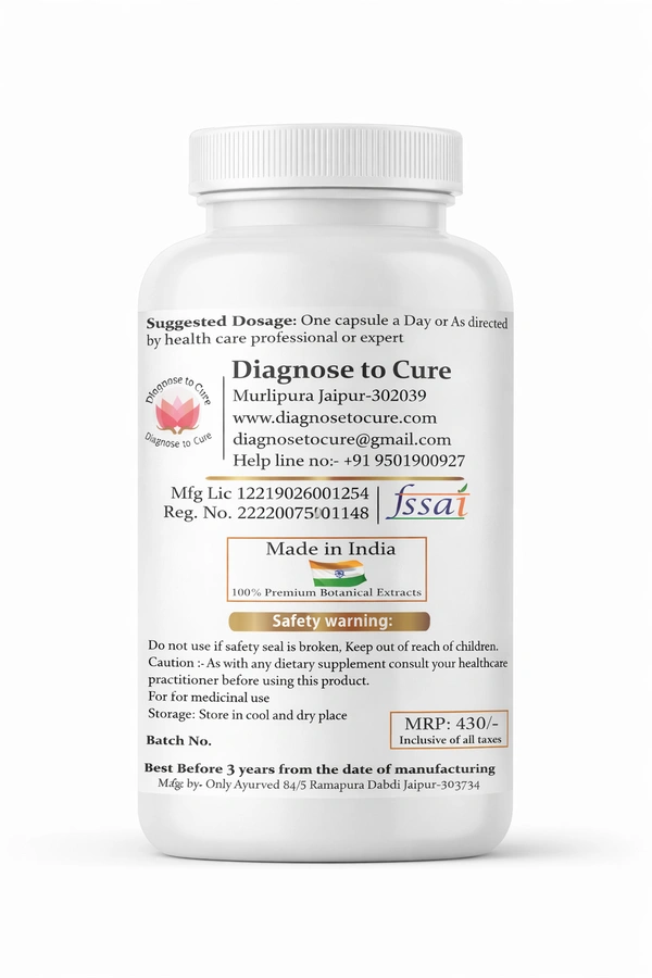 Myo-Inositol 500 mg Capsules for Hormonal Balance & Ovarian Health | Women’s Reproductive Health Support | 60 Capsules