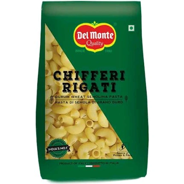 Del Monte 100% Durum Wheat Pasta - Chifferi Rigati (Elbow) 1kg