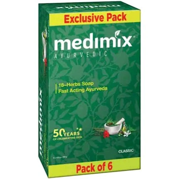 Medimix Ayurvedic Soap - 125g × 6