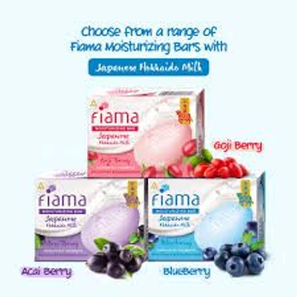 Fiama Japanese Hokkaido Milk Bar - 125g × 3 Assorted Flavours