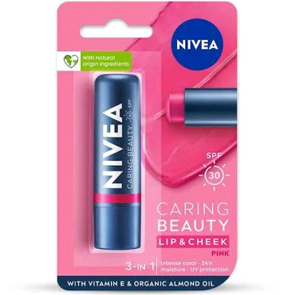 Nivea Lip Balm ( Lip And Cheek) 4.8g - Pink