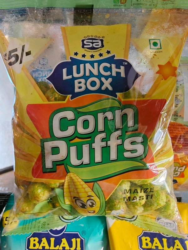 Lunch Box Corn Puffs - Green Balls