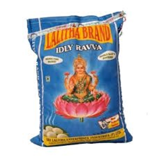 Lalitha Idly Ravva (ఇడ్లీ రవ్వ) 5kg Packets Bag