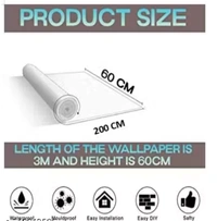 Aluminium foil Stickers 60 x 200 cm (Black), Oil Proof Kitchen Stove Stickers, Waterproof and Heat Resistant Contact Paper for Kitchen and Multiple uses in Kitchen (Black Marble wallpaper)