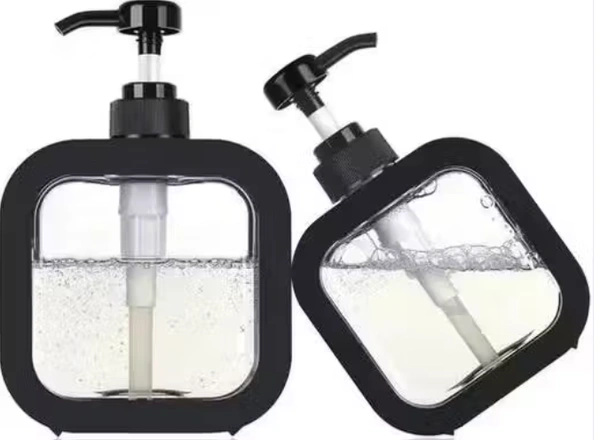 Soap Dispenser, Refillable Hand Soap Dispenser for Bathroom and Dish Soap Dispenser for Kitchen Sink, Liquid Soap Dispenser Premium Plastic Soap Pump Bottles (black)